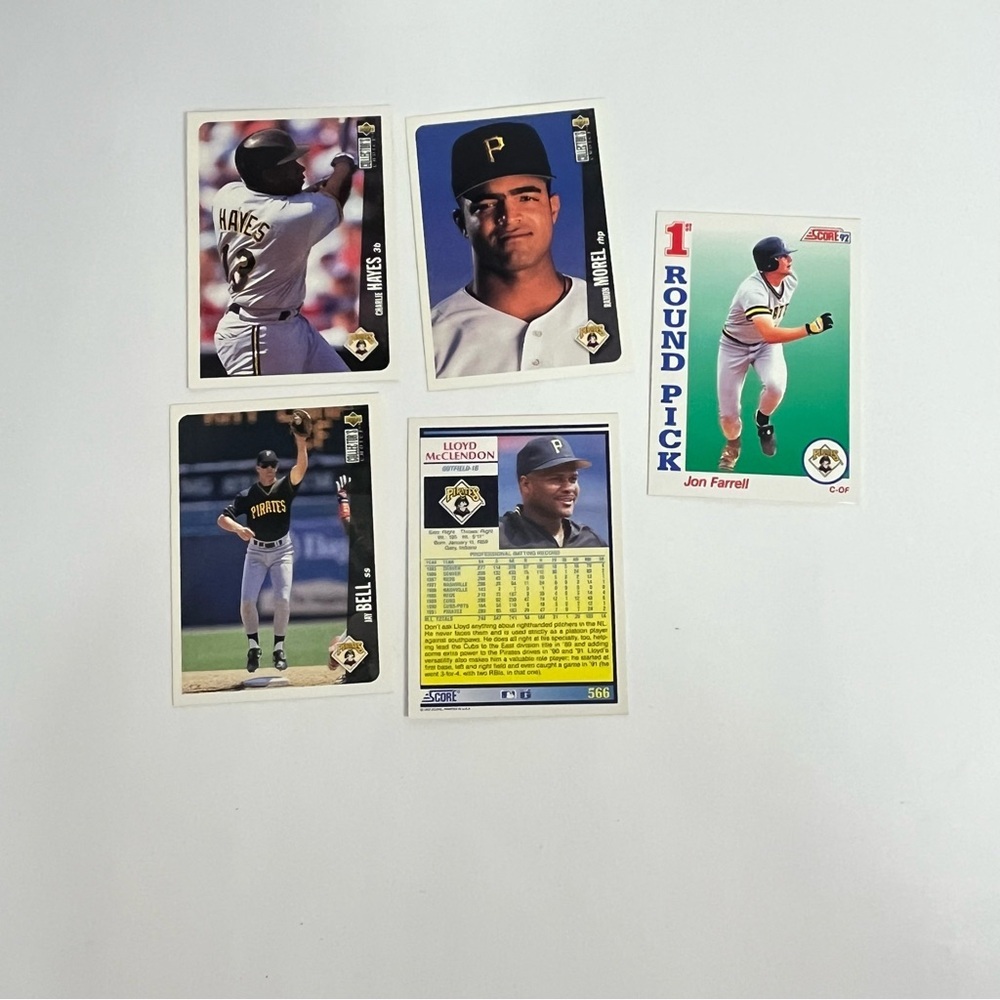 vintage baseball trading cards 90s pittsburgh pirates‎ crafts scrapbooking 20